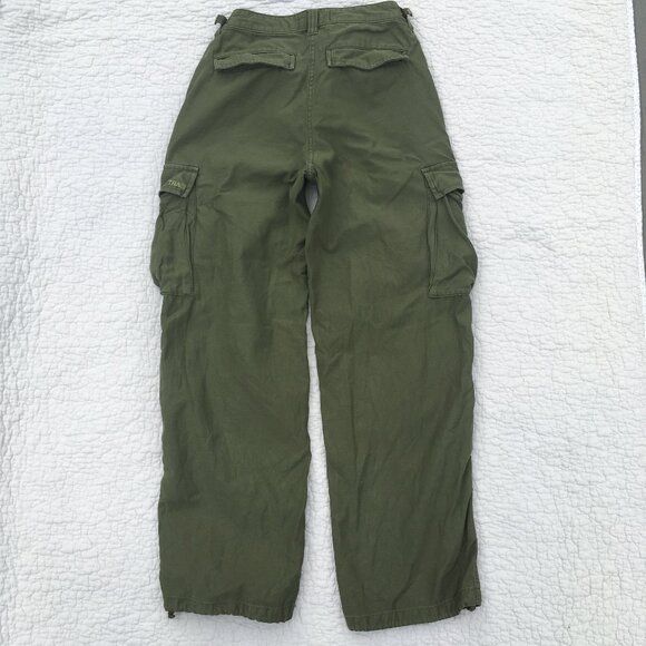 TNA Aritzia Supply Cargo Pant in Olive Green - Picture 6 of 7